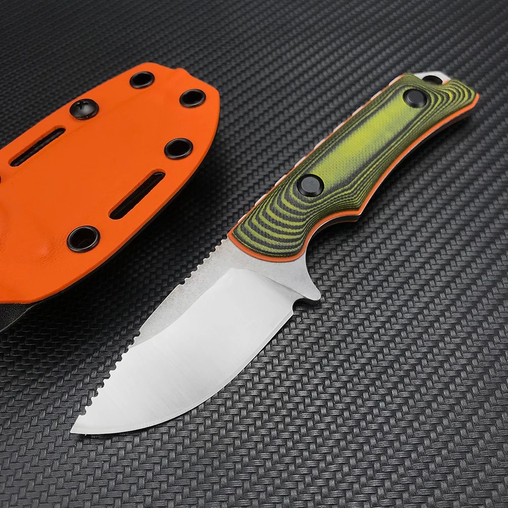 Outdoor Multifunctional Fixed Blade Knife with Sheath Practical Fishing Camping Jungle Adventure