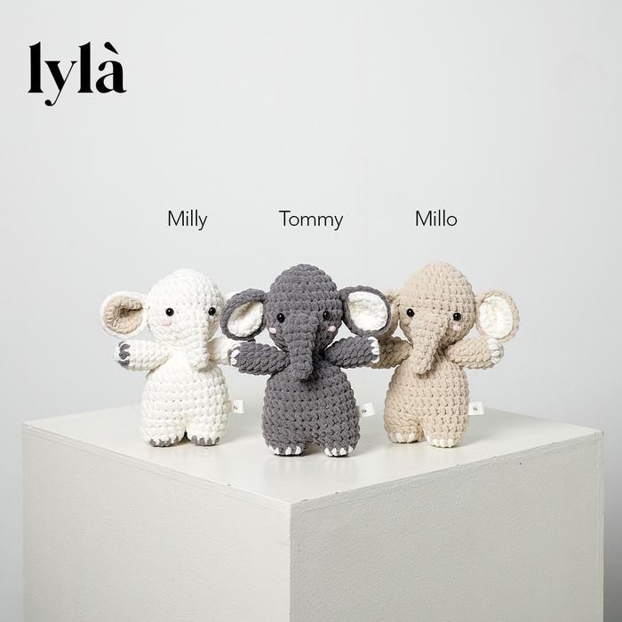 Lyla - Elephant Stuffed Toy (Blind Box) Boneka Rajut Gajah