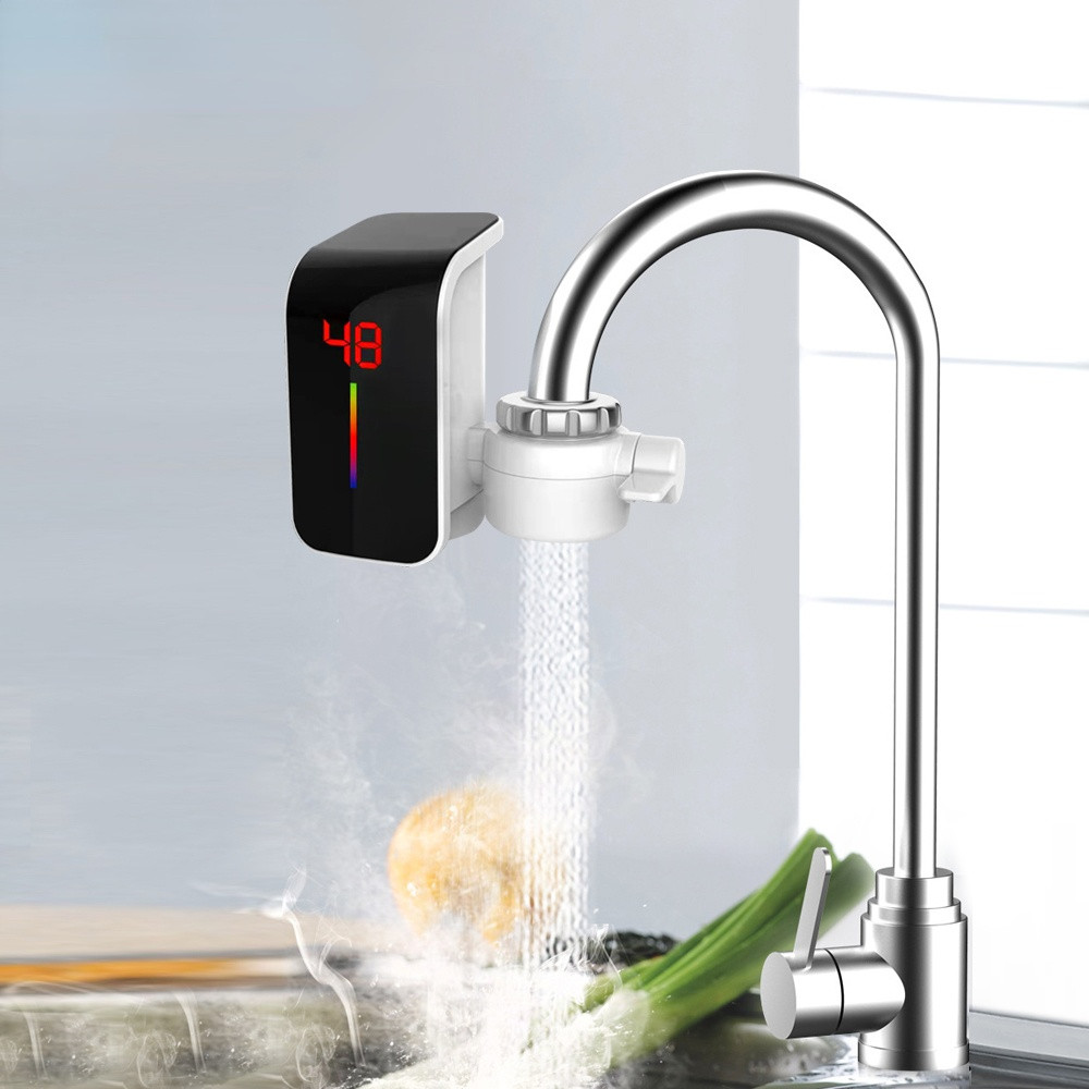 Electric Water Heater Tap Instant Hot Water Faucet Heater Cold Heating Faucet Tankless Instantaneous