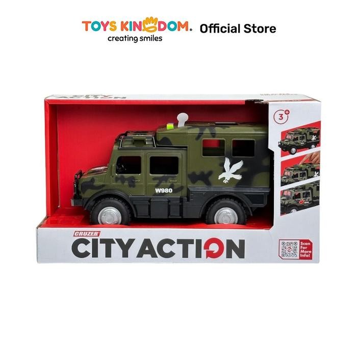 CRUZER 1:16 CITY ACTION FRICTION ARMY TRUCK