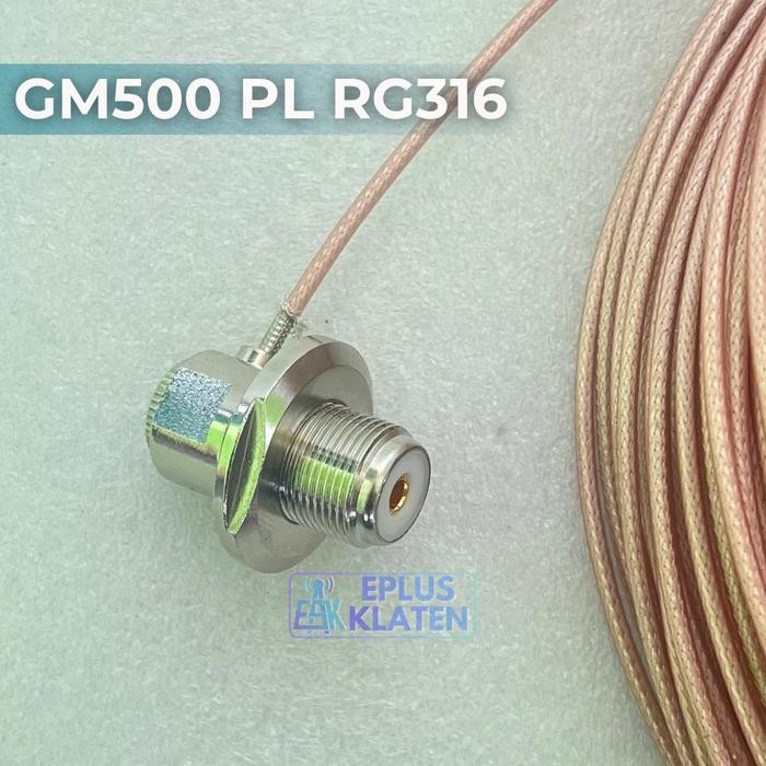 Konektor GM500 PL Female Iner Inner Kuningan RG58 RG142 Briket Bricket Mobil - KN116