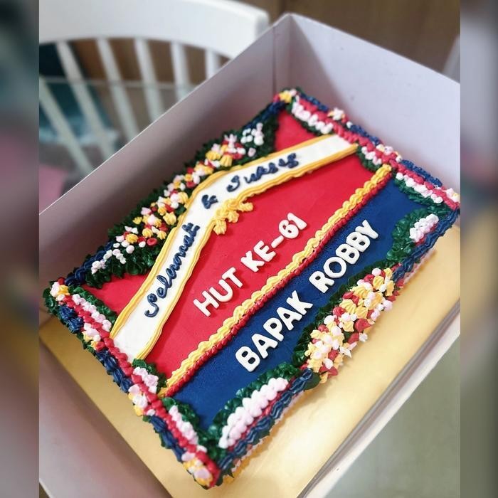 Cake Bunga Papan Buttercream