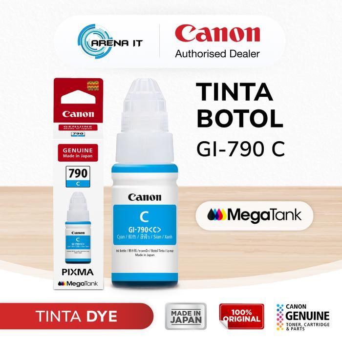 Tinta Original Canon 790 Cyan GI790C - Tinta Canon G1010 G2010 G3010 G4010