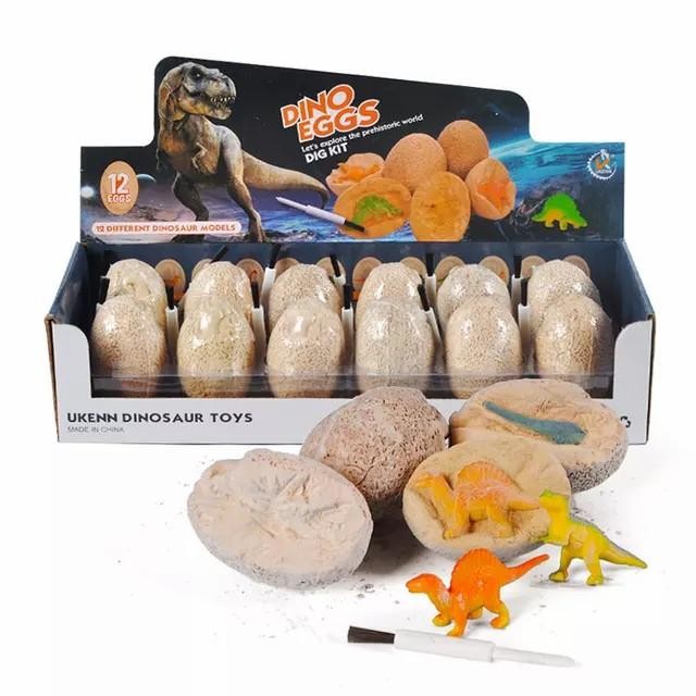 0uv2- Mainan Telur Dinosaurus Arkeolog / Mainan Menggali Fosil Dinosaurus