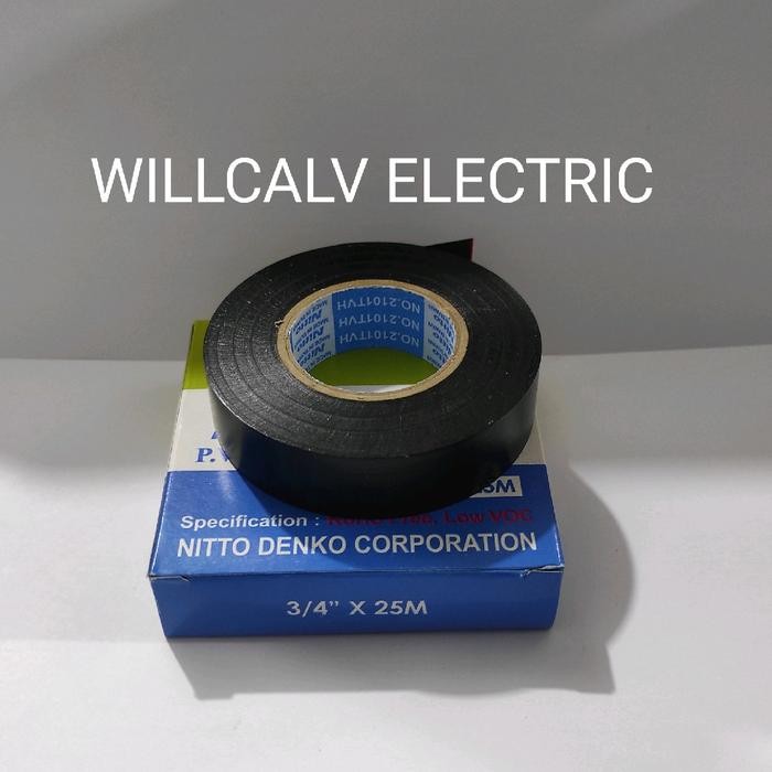 PAKET 10 PC ISOLASI LISTRIK NITTO / ISOLASI KABEL LISTRIK NITTO / ISOLASI NITTO KABEL LISTRIK