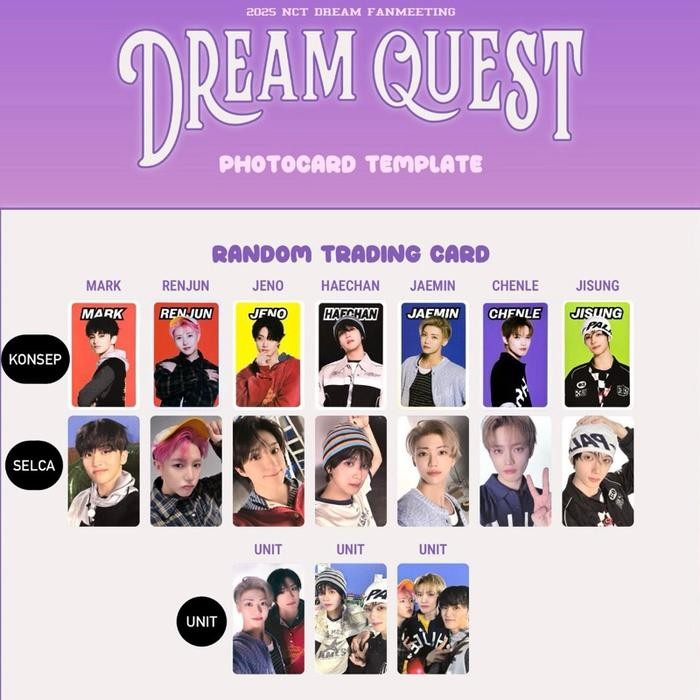 Official photocard nct dream tc dream quest