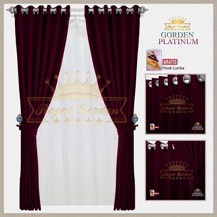 New Gorden Jendela Minimalis Hordeng Blackout Import Premium Tirai Pintu Kekinian Gordyn Ruang Tamu