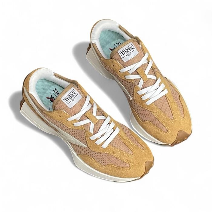 habibi XternalStepSure Maxima - Sneakers Coklat Casual Shoes Pria Wanita Breathable Mesh suede