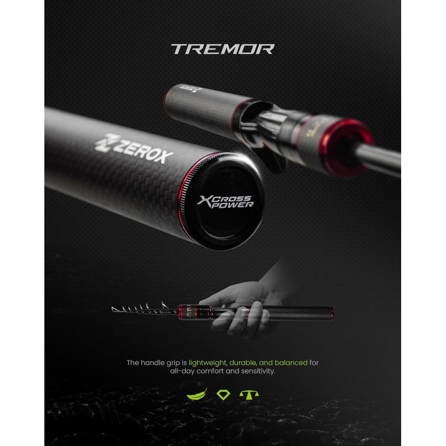 Joran Antena Zerox Tremor SP & BC (Titanium Tip & Solid Carbon Tip)