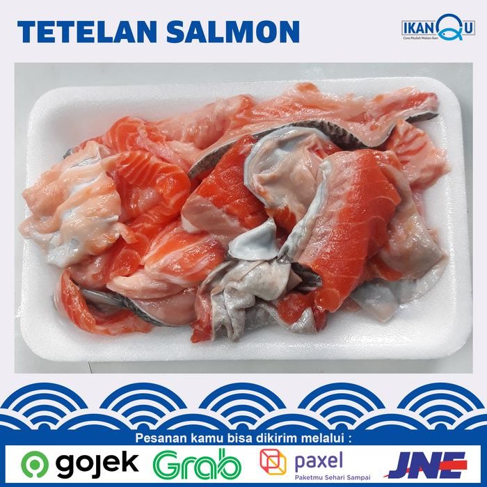 Instanbisa- Daging Salmon Murah 250 Gr/Tetelan Salmon Tanpa Tulang/Tetelan Salmon