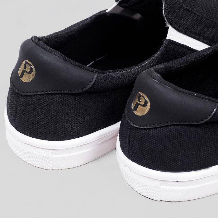 Prodigo * Sepatu Pria Slip On Gayo Hitam Putih Sepatu Sneakers Casual Terbaru