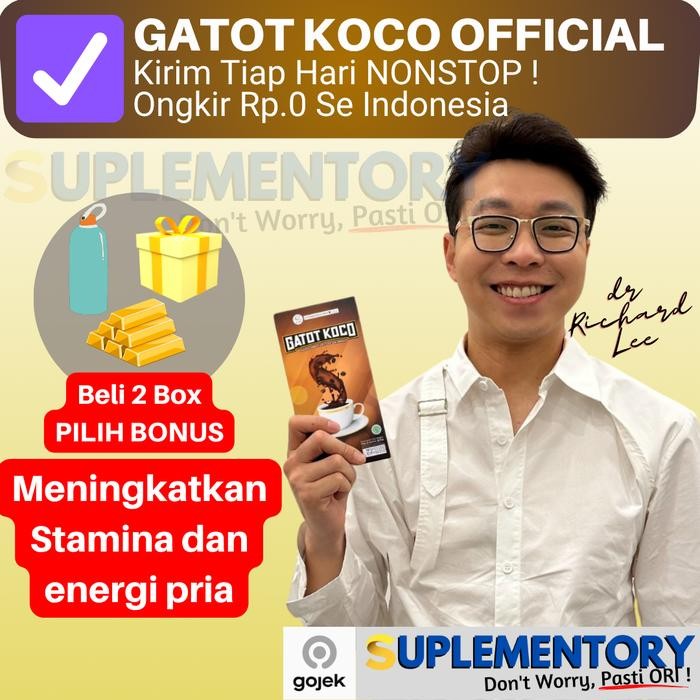 KIRIMhAriYgSama- Kopi Gatot Koco 1 Box Isi 5 Sachet