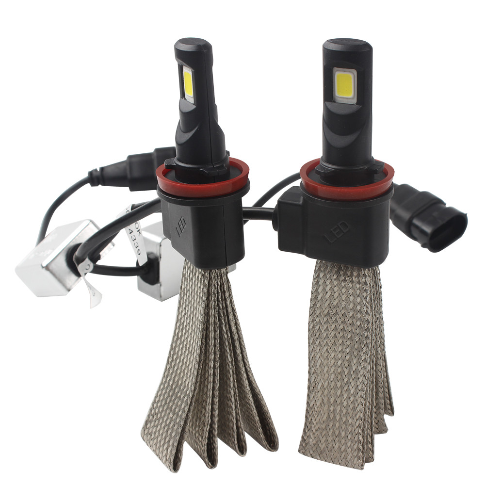 LED Headlight 3200LM Conversion Kit 6000K Aluminum alloy belt Heat