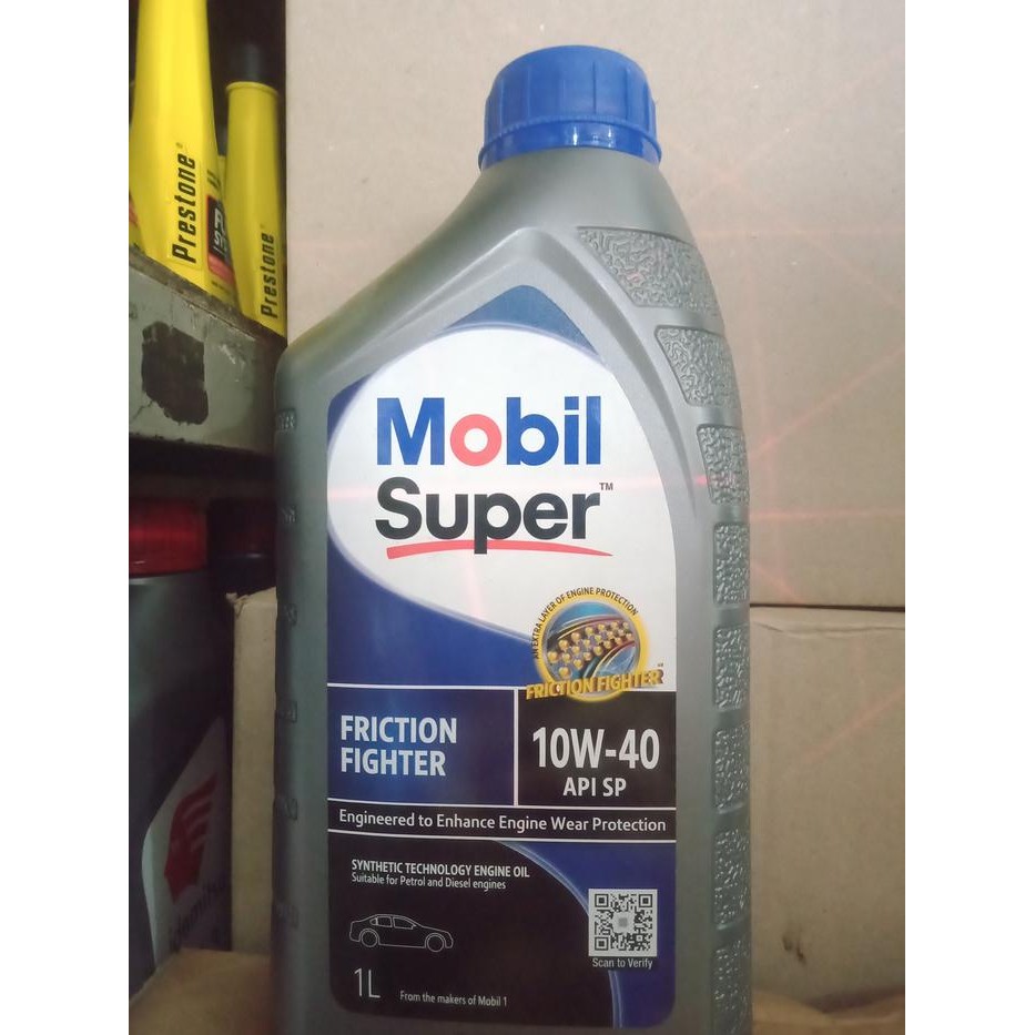 oli mesin mobil 10W40 merk mobil super 1 liter