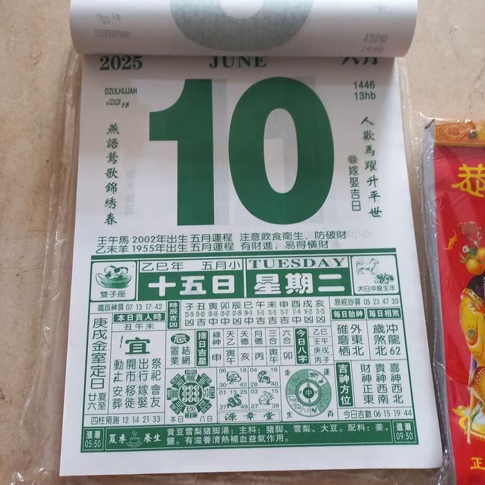 Kalender Hongkong Ramalan 2025 / Kalender Harian Ramalan Hongkong / Kalender Cina / Kalender Harian