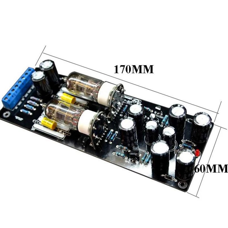 DLHiFi 6J1 6AK5 Tube AC 12V 500mA Preamp Preamplifier Board For VCD CD DVD DAC Digital Amplificador 