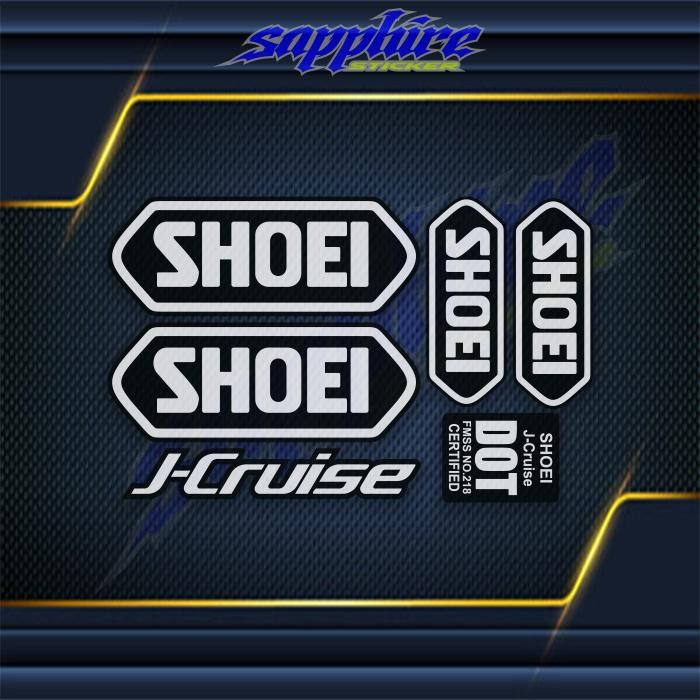 ORIGINAL Sticker Helm Shoei Set Stiker Helm Shoei J-Cruise READY STOCK
