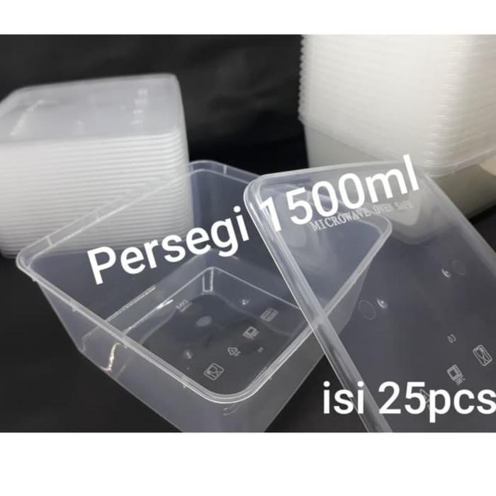 kotak makan 1500 ml Tempat Box nasi microwave Thinwall food container
