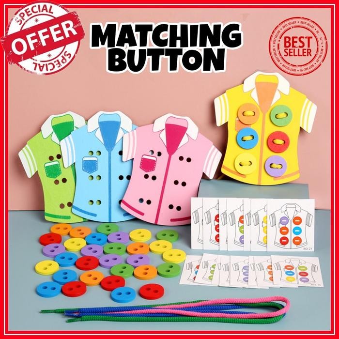 MAINAN ANAK PEREMPUAN - MAINAN MOTORIK - MAINAN MENJAHIT ANAK - MAINAN MENJAHIT KANCING -