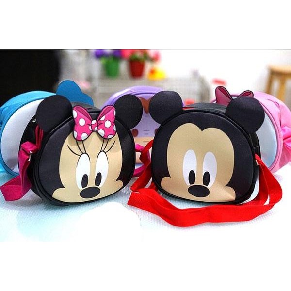 ahxj- Tas Selempang Koin Anak / Abg Uk. Mini (Kecil) Kepala Miki & Mini