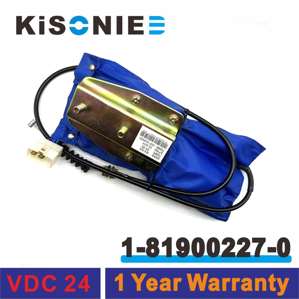 24V Diesel Engine Flameout Controller 1-81900227-0 For 4Bd1 6Bd1 4Bg1 6Bg1 Engine Stop Solenoid