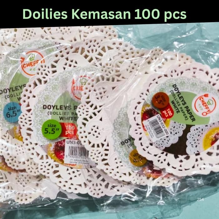Doilies Doyleys Paper Kertas Renda isi 100 pcs