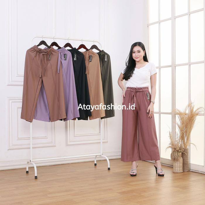 Premium Kulot Jumbo Celana Daily Kulot Wanita Highwaist Kulot Ataya Moumble Premium Kain Melar