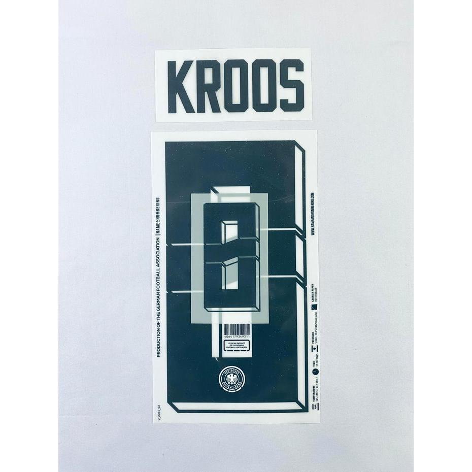 Baru Nameset Jerman 2024 Home = Kroos (8). Original Nameset For Jersey.