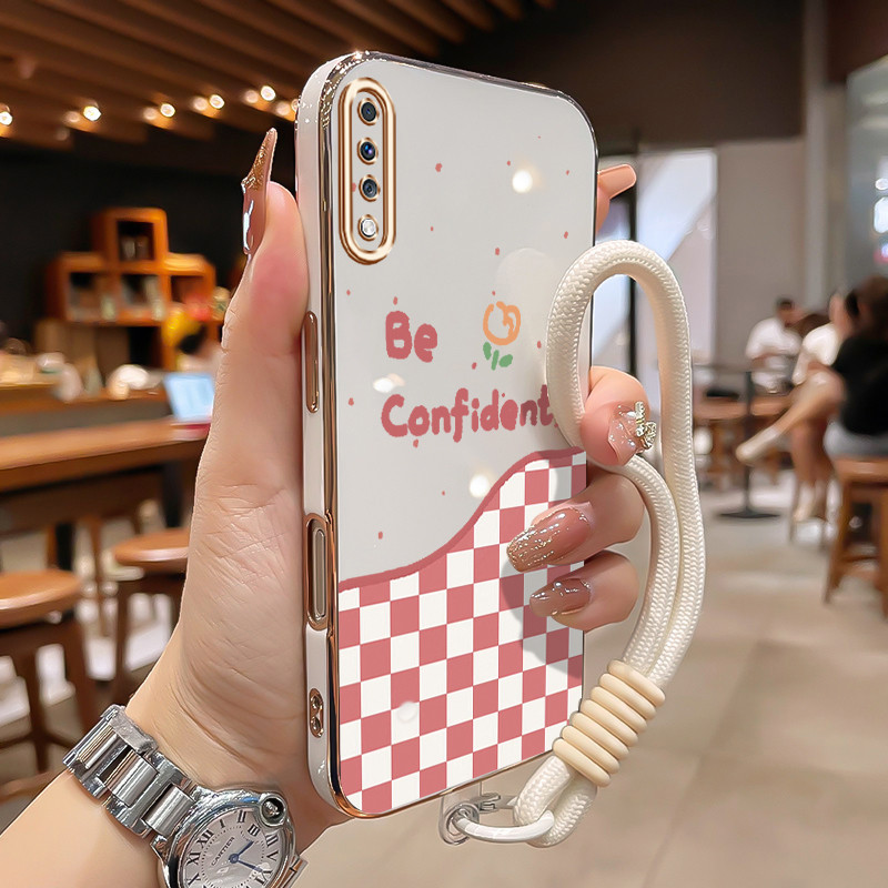 Casing Untuk Samsung Galaxy A70 Case Casing HP Softcase ponsel silikon anti jatuh dengan tali lanyar