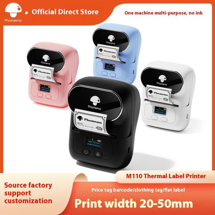 Phomemo M110 Thermal Printer Portable Barcode Printer Clothing Tag Price Label Printer