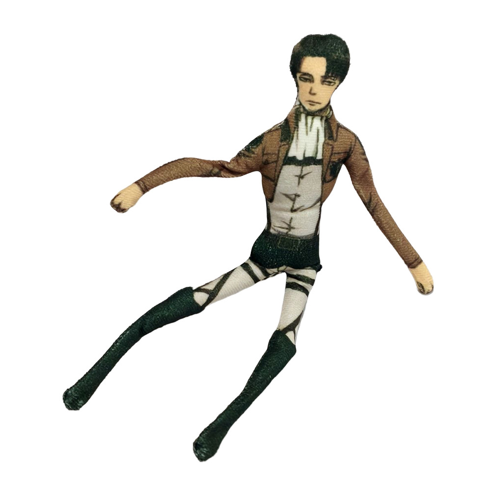 Anime Levi Eren Jaeger Plush Levi Eren Jaeger Hange Zoe Plushies Doll Slender Twistable Shape