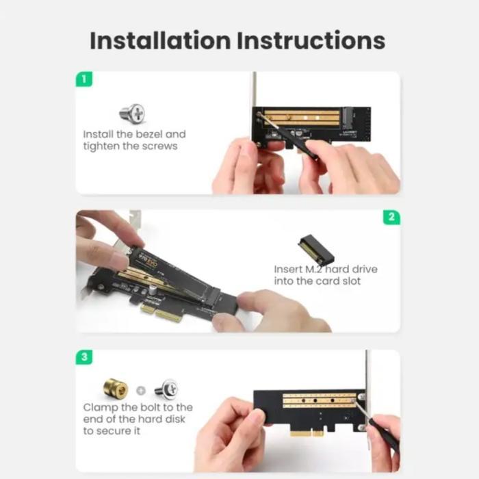 UGREEN PCIE 3.0 to SSD M2 Adapter NVME & NGFF Expansion Card PCI E