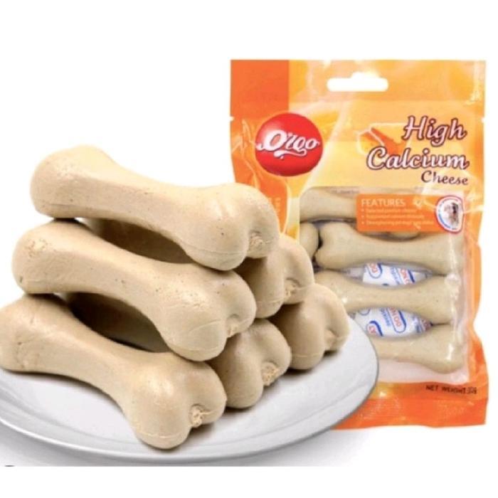 Readyy Orgo High Calcium Cheese Milk Cleaning Tooth Chews Pouch - Camilan Tulang Khasiat