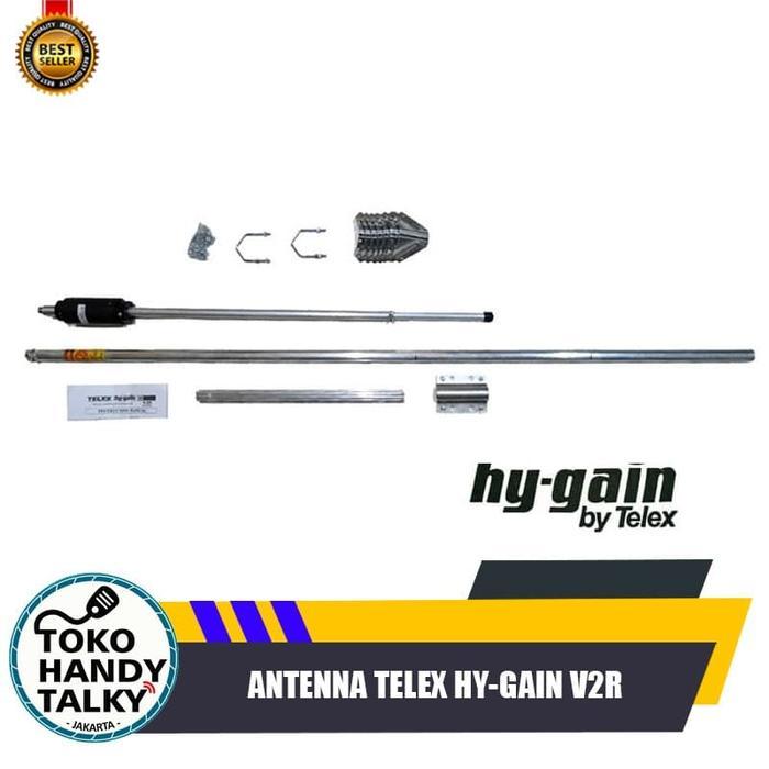 Terbaru Antenna Telex Hygain V2R Vhf Single Band 136-174 Mhz Antena Outdoor Radio Rig Base Ht V2R