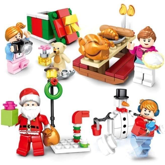 LEGO Jual Sembo Block / bricks lego Christmas Holiday Series 601092 set 8 Pcs