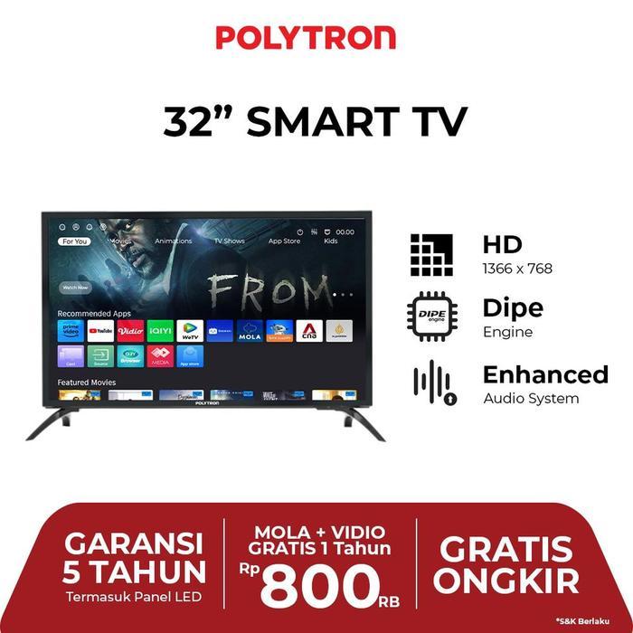 LED TV POLYTRON SMART TV POLYTRON 32" PLD32CV2269 YOUTUBE MOLA