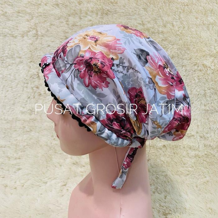 T13 Topi kupluk kerpus ciput batik ibu ibu emak kerpus nenek topi songkok hijab khas Madura kupluk