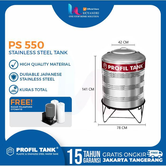 Tangki Air Stainless Profil Tank PS 550