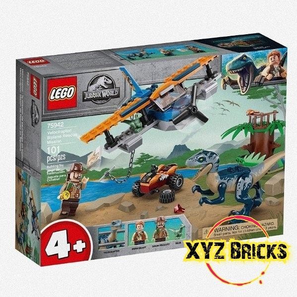 LEGO 75942 - Jurassic World Velociraptor Biplane Rescue Mission