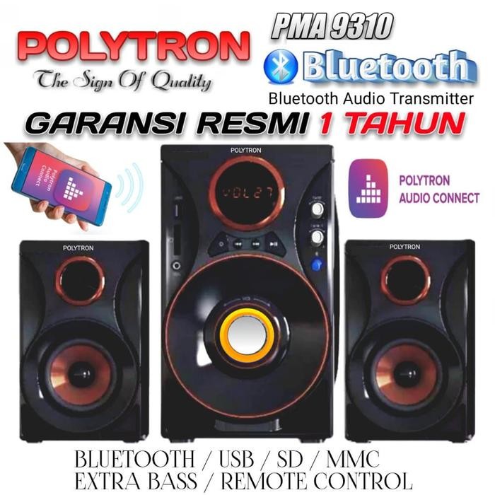 Polytron Speaker Multimedia Bluetooth PMA9310 PMA 9310 Home Theater Garansi Resmi 1 Tahun Wireless