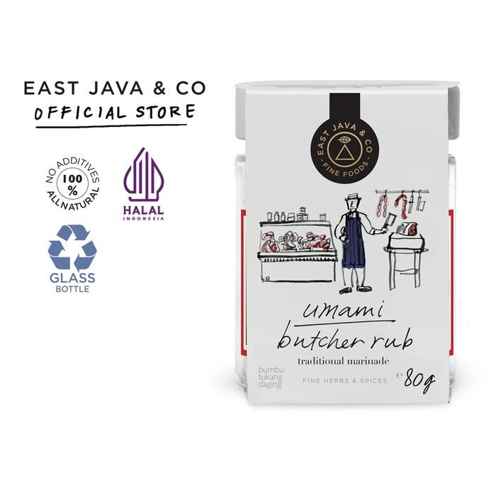 

Stok Baru East Java & Co Umami Butcher Rub - 80g (Bumbu Tukang Daging)