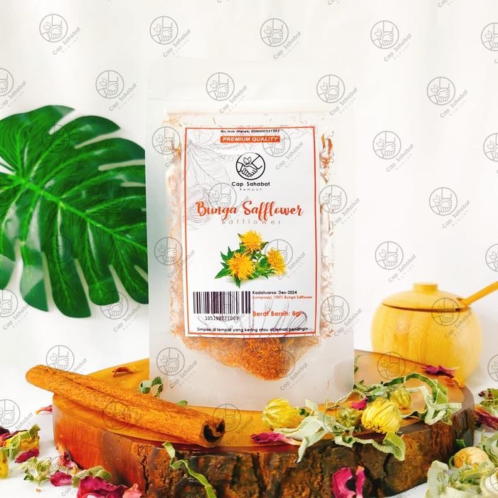 

Premium 8gr Teh Bunga Safflower Kering / Dried Safflower / Rempah / JSR 100%