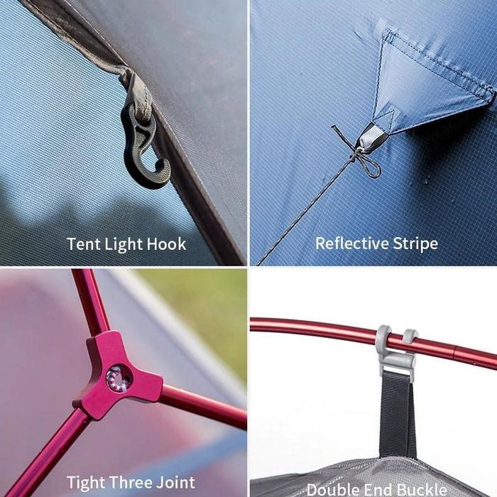 TENDA CLOUD UP 2X 20D NATUREHIKE NH17T001-T (UPGRADE VERSION)