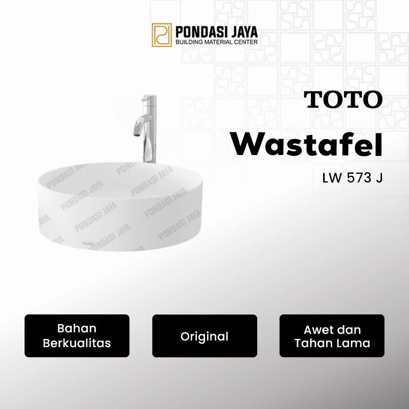 TOTO Wastafel LW 573 J Wastafel Keramik Putih Bersih