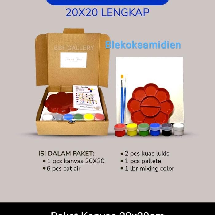 

Pilihan- Paket Lengkap Kanvas Melukis 20X20Cm 20X30Cm Cat Warna 2 Kuas Palet