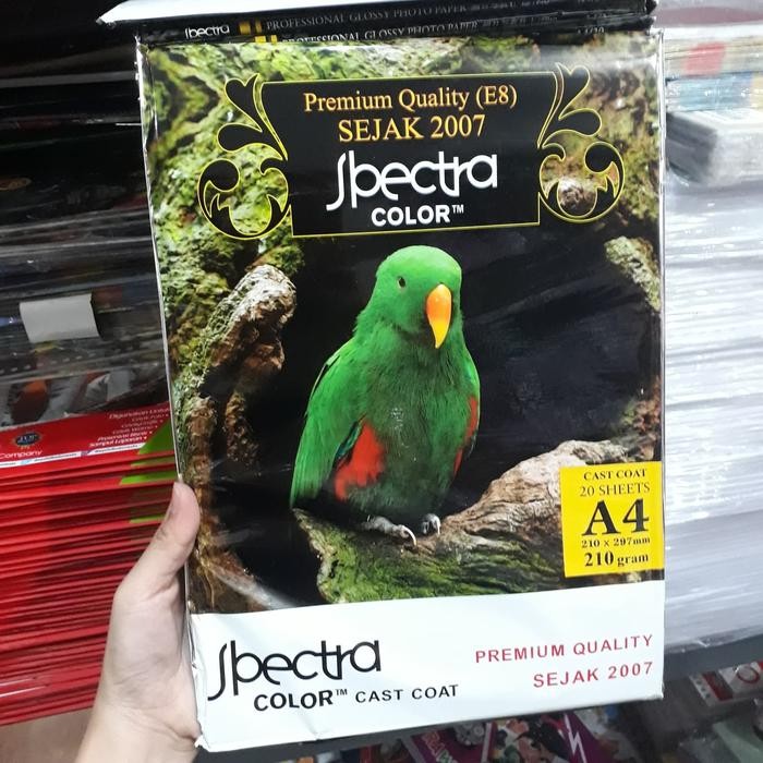

Pilihan- Kertas Photo Spectra 210 Gram Uk A4 1 Pak Isi 20 Sheet
