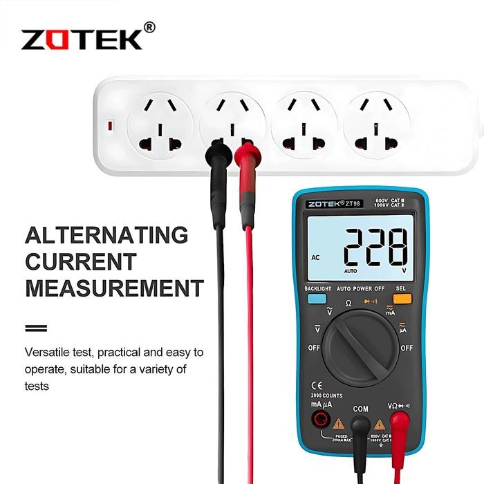 AVOMETER DIGITAL ZOTEK ZT98 / MULTITESTER DIGITAL ZT98ORIGINAL