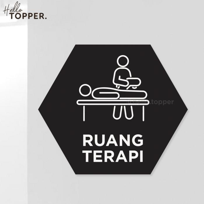 

RUANG TERAPI SIGNAGE BOARD SIGN AKRILIK TEMPEL DINDING PAPAN ACRYLIC
