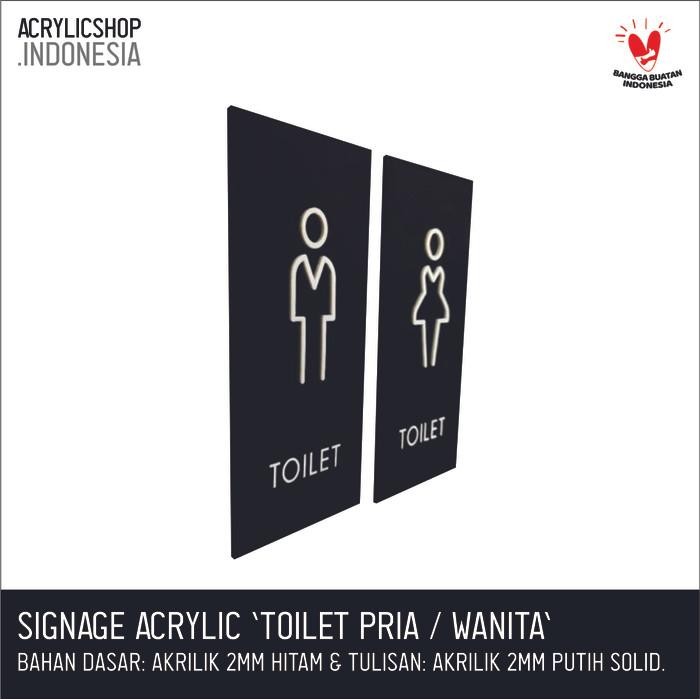 

SIGN AKRILIK TOILET MALE FEMALE CUSTOM ACRYLIC SIGN