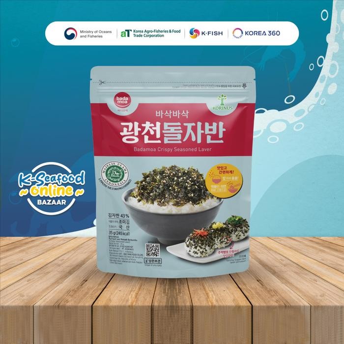 

Pilihan- K - Badamoa Crispy Seasoned Laver (Original)/Rumput Laut /Halal Mui